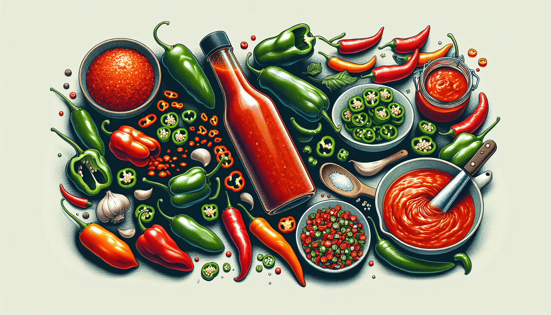 Spicy Delight: Making Hot Sauce from Fresh Peppers